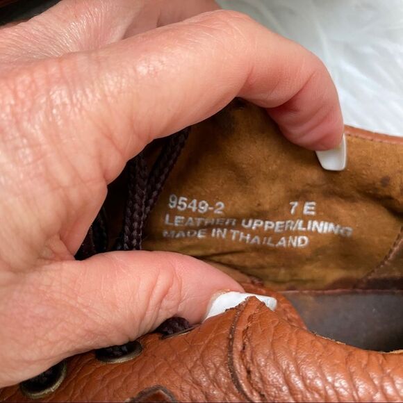 Iceland cognac leather lace up Oxford shoes 7